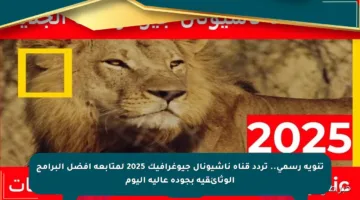 تنويه رسمي.. تردد قناة ناشيونال جيوغرافيك 2025 لمتابعة أفضل البرامج الوثائقية بجودة عالية اليوم